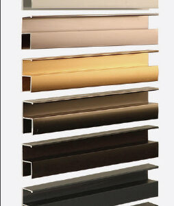 دسـتگیره پروفیلی H فرم 4/8 متری نوک مدادی پودری (MDF-16mm )فانتونی کد L017