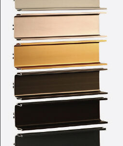 دسـتگیره پروفیلی مخفی U فرم زمینی 4/8متری نوک مدادی پودری فانتونی کد L087