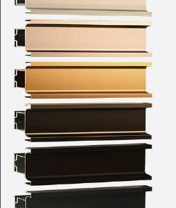 دسـتگیره پروفیلی مخفی U فرم کمدی 2/4 متری نوک مدادی پودری فانتونی کد L107