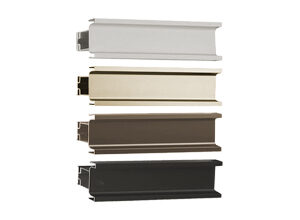 دسـتگیره پروفیلی مخفی U فرم کمدی 3 متری سـرامیکی نانو ضدخش شامپاینی سوپر مات آنودایزفانتونی کد L233