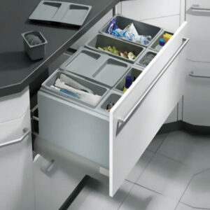 سطل چندمنظوره توکار متصل به بدنه هایلو مدل ایکس ایکس ال جهت یونیت عرض 900mm کد Q190