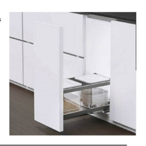 سطل ریلی جای برنج و حبوبات توکار فانتونی (Fantoni) جهت یونیت عرض 350mm کد Q935