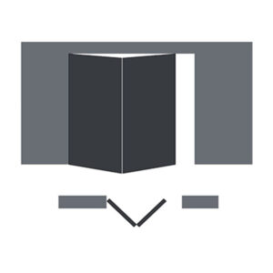 مکانیزم آکاردئونی 1600mm دو درب چوبی ساختمانی بدون پروفیل کف فانتونی k602