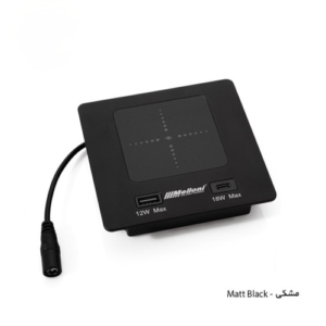 شارژر وایرلس کد 10060 رنگ مشکی مات
