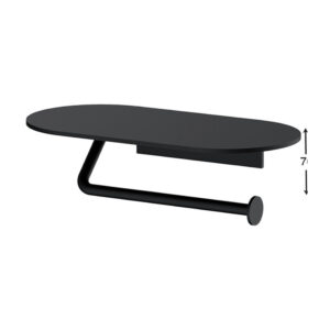 هولدر حوله 253mm چسبی رنگ مشکی مات سری A