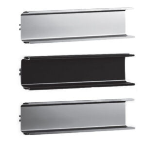 دستگیره پروفیلی U فرم زمینی سفید پودری طول 4800mm