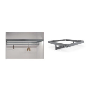 چراغ LED شلف شیشه ای همراه با رگال عمق 520mm عرض 1200mm