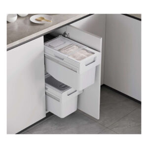 سطل ریلی جای برنج و حبوبات توکار فانتونی (Fantoni) جهت یونیت عرض 300mm