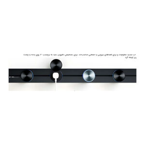 پریز برق کشویی دو طرفه اسلاید باز شو مدل اسلیم پلاس رنگ سیلور  دو سوکت برق، 2 پورت USB،یک  پورت اینترنت، 1 پورت تلفن، 1 پورت HDMI