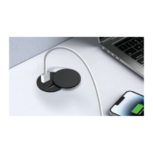 هاب شارژ  مدل VoltBridge با رنگ مشکی دارای دو پورت USB3