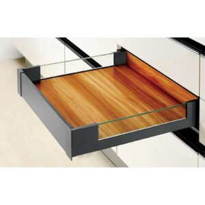 ریل بدنه دار اسلیم شیشه اینر 40kg نوک مدادی با فرانت آلومینیوم ارتفاع 106mm عمق 450mm