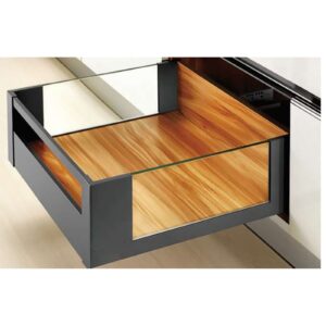 ریل بدنه دار اسلیم شیشه اینر 40kg نوک مدادی با فرانت آلومینیوم ارتفاع 193mm عمق 350mm