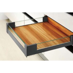 ریل بدنه دار اسلیم شیشه اینر 40kg نوک مدادی با فرانت شیشه ارتفاع 106mm عمق 400mm